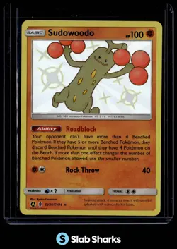 2019 POKEMON SM HIDDEN FATES #SV20/SV94 SUDOWOODO SHINY VAULT RARE - Image 1