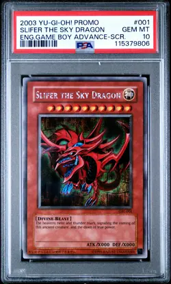 2003 YU-GI-OH! PROMO #001 SLIFER THE SKY DRAGON PSA 10 - Image 1