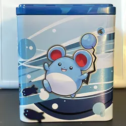 Water Stacking Tin with Lapras Design Pokemon TCG - EMPTY - Image 4