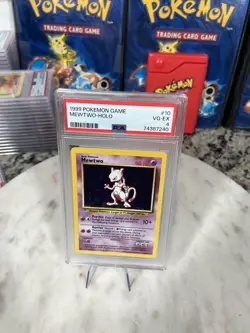 1999 Pokemon Base Unlimited MEWTWO #10 Holo PSA 4 VG-EX - Image 4
