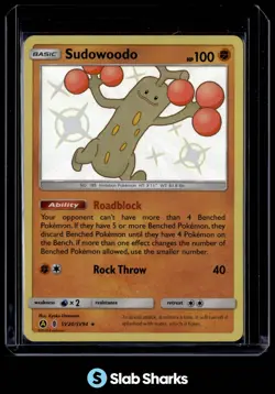 2019 POKEMON SM HIDDEN FATES #SV20/SV94 SUDOWOODO SHINY VAULT RARE - Image 1