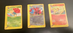 Lot of *3* Pokemon/Aquapolis RARE: Ninetales/#25•Scizor/#32•Vileplume/#43 *NM* - Image 1