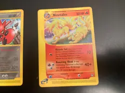 Lot of *3* Pokemon/Aquapolis RARE: Ninetales/#25•Scizor/#32•Vileplume/#43 *NM* - Image 2