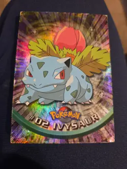 Pokemon - TV Animation - TOPPS - #02 Herbizarre - Blue Logo - Occasion - FR - Image 1