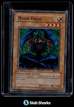 2002 YU-GI-OH! MAGIC RULER #MRL-012 ENGLISH 1ST EDITION MAHA VAILO - Image 1