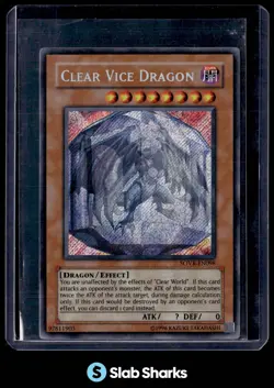 2009 YU-GI-OH! STARDUST OVERDRIVE #SOVR-EN098 CLEAR VICE DRAGON NEAR MINT - Image 1