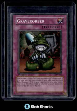 2002 YU-GI-OH! PHARAOH'S SERVANT 1ST EDITION #PSV-008 GRAVEROBBER - Image 1