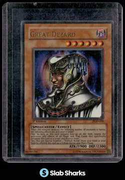 2003 YU-GI-OH! PHARAONIC GUARDIAN 1ST EDITION #PGD-020 GREAT DEZARD - Image 1