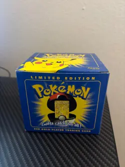 PIKACHU Pokemon 23K Gold Plated Trading Card 1999 Burger King Limited Edition - Image 1