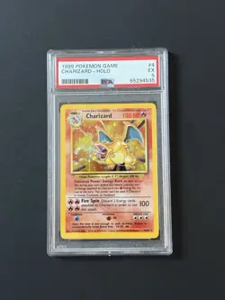 Charizard Holo - 4/102 - Base Set Vintage WOTC Pokemon Card - PSA 5 - Image 1