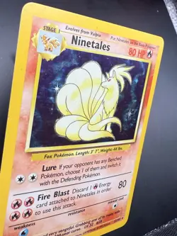 Pokemon TCG Ninetales Base Set Holo Rare Card 12/102 - Image 2