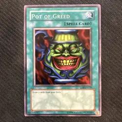 Yu-Gi-Oh! Pot of Greed Legend of Blue Eyes White Dragon LOB-119 Unlimited NM - Image 1