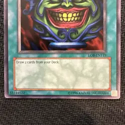 Yu-Gi-Oh! Pot of Greed Legend of Blue Eyes White Dragon LOB-119 Unlimited NM - Image 3