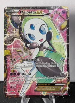 Meloetta EX (Full Art) Legendary Treasures #RC25/RC25 LP Pokemon Card TCG - Image 1