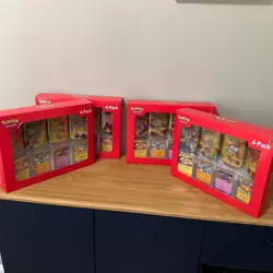 4 * Pokemon 4 Mini Tins + 4 Promo Cards Bundle - 151 SAMS CLUB - 32 packs total - Image 1