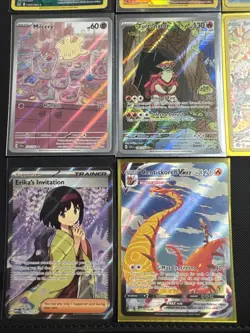 Pokemon Tcg Full Art EX lot Of 8 Cards Milcery Erika’s 151 Roserade Illustration - Image 4