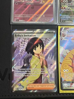 Pokemon Tcg Full Art EX lot Of 8 Cards Milcery Erika’s 151 Roserade Illustration - Image 5