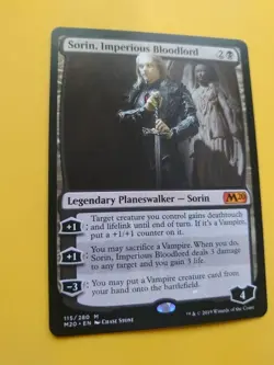 Sorin, Imperious Bloodlord. MYthic Core Set 2020. M20. MTG Card. - Image 3