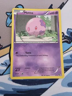 Munna 7/12 Holo McDonald's Promo 2011 Pokemon Card - LP - Image 1