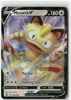 Meowth V -, Pokemon SWSH: Sword & Shield Promo Cards Promo, SWSH004 NM - Image 1