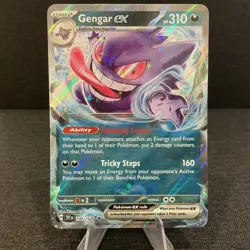 Gengar ex 104/162 Sv05: Temporal Forces Double Rare Holo Pokemon TCG Card - Image 1