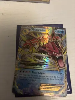 Pokemon Mega Gyarados EX TCG Holo Ultra Rare Card Breakpoint 27/122 - Image 1