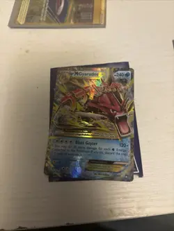 Pokemon Mega Gyarados EX TCG Holo Ultra Rare Card Breakpoint 27/122 - Image 2