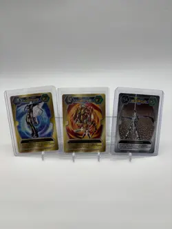 BurningGreymon, kazemon, lobomon 1st edition Digimon D-Tector cards lot - Image 1