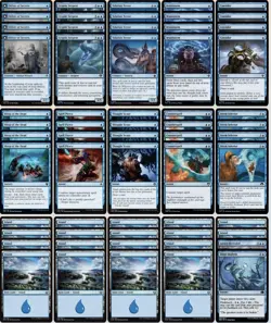 PAUPER Mono Blue Terror - NM - 60 Card Deck Top Tier - Top 8 - S Tier - Image 1