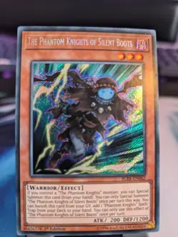 YuGiOh! The Phantom Knights of Silent Boots BLRR-EN062 Secret Rare 1st Ed - Image 1