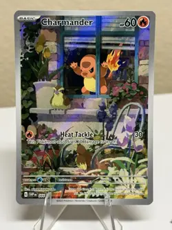 Charmander 044 Sv: Scarlet & Violet Promo Cards Holo Illustration Rare Full Art - Image 1