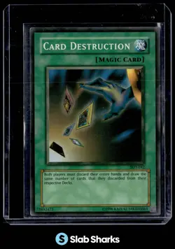 2002 YU-GI-OH! STARTER DECK: YUGI #SDY-042 CARD DESTRUCTION FADED - Image 1