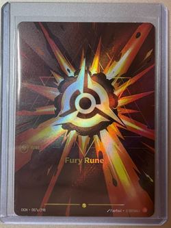 Riftbound Fury Rune English card 007a/298 Alternate Art - Image 1