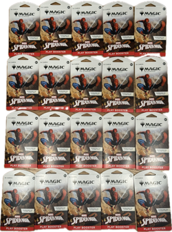 Lot of (20) Magic The Gathering Marvel Spider-Man Sleeved Booster Packs - Image 1