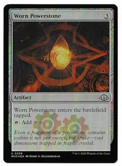 MTG Worn Powerstone FOIL Modern Horizons 3 (MH3) Uncommon Magic #0298 Unplayed - Image 1