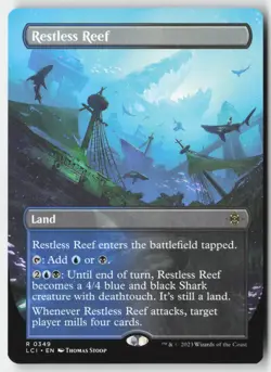 MTG - Restless Reef (Borderless) R The Lost Caverns of Ixalan 349 LP-NM - Image 1