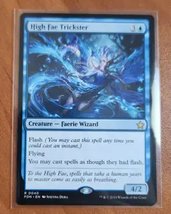 Magic MTG High Fae Trickster FDN 0040 Regular Rare - NM condition - Image 1