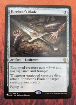 Forebear's Blade #214/269 | Near Mint | The List Magic MTG - Image 1