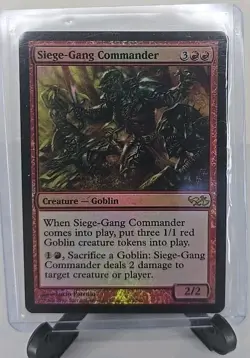 Magic The Gathering Siege-Gang Commander 32/62 Elves vs Goblins Foil 2007 MP - Image 1