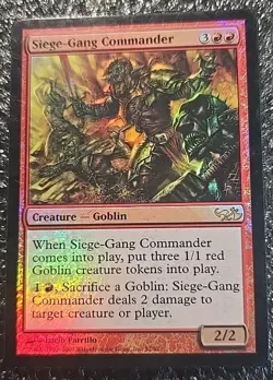 Magic The Gathering Siege-Gang Commander 32/62 Elves vs Goblins Foil 2007 MP - Image 2