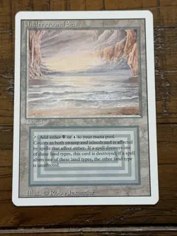 MTG Magic the Gathering Underground Sea Dual Land Revised Edition - Image 1
