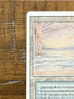 MTG Magic the Gathering Underground Sea Dual Land Revised Edition - Image 2
