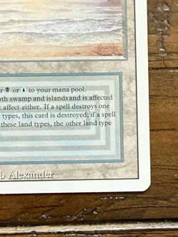 MTG Magic the Gathering Underground Sea Dual Land Revised Edition - Image 5