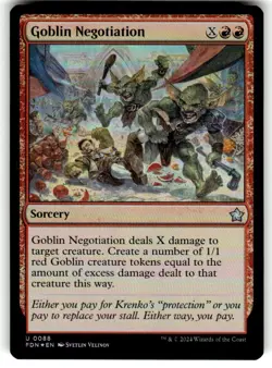 Goblin Negotiation Foundations Foil MTG - Image 1