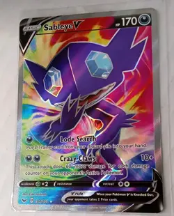 Sableye V Full Art 194/202 - Pokemon Sword & Shield Holo Ultra Rare - NM - Image 2