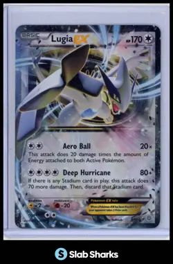 2015 POKEMON XY ANCIENT ORIGINS #68/98 LUGIA EX HOLO RARE - Image 1