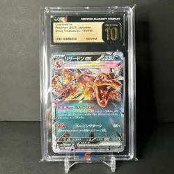 Pokemon CGC Pristine 10 Charizard ex Japanese Shiny Treasure Ex 115/190 RR - Image 1