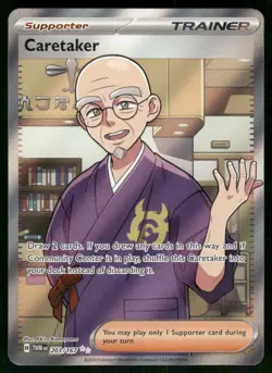 Caretaker - 203/167 Ultra Rare Holo NM Pokemon SV06: Twilight Masquerade - Image 1