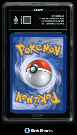 2007 POKEMON DIAMOND & PEARL BLACK STAR PROMOS #DP19 DARKRAI LV.X TAG 6 - Image 2
