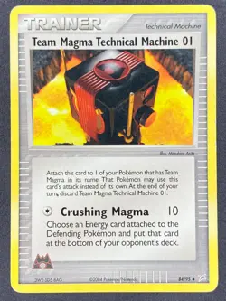 Pokemon Team Magma Technical Machine 01 84/95 MA Team Magma vs Team Aqua LP - Image 1